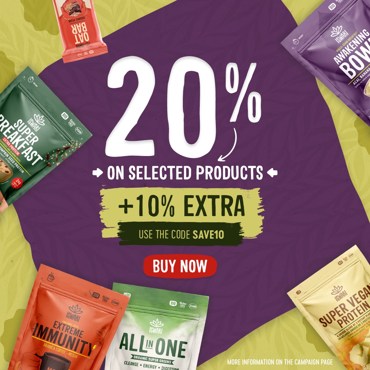 20% + 10% in Health Nutrition